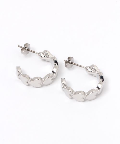 LAKOLE ハートフープピアス/アウトレット価格 ホワイト FREE ウィメンズグッズ ラコレ 993546 and ST アンドエスティ(旧ドットエスティ) LAKOLE ハートフープピアス/アウトレット価格 ホワイト FREE ウィメンズグッズ ラコレ 993546 and ST アンドエスティ(旧ドットエスティ)