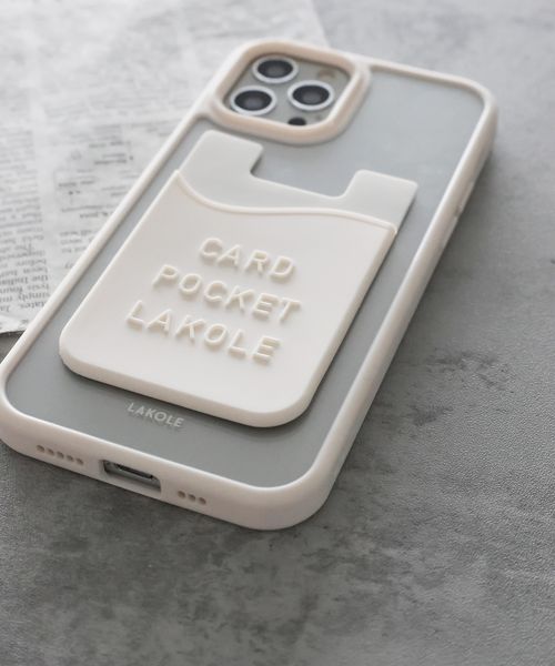LAKOLE スマホカードポケット ガジェット ライトグレー FREE ラコレ 994563 and ST アンドエスティ(旧ドットエスティ) LAKOLE スマホカードポケット ガジェット ライトグレー FREE ラコレ 994563 and ST アンドエスティ(旧ドットエスティ)