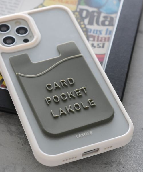 LAKOLE スマホカードポケット ガジェット カーキ FREE ラコレ 994563 and ST アンドエスティ(旧ドットエスティ) LAKOLE スマホカードポケット ガジェット カーキ FREE ラコレ 994563 and ST アンドエスティ(旧ドットエスティ)