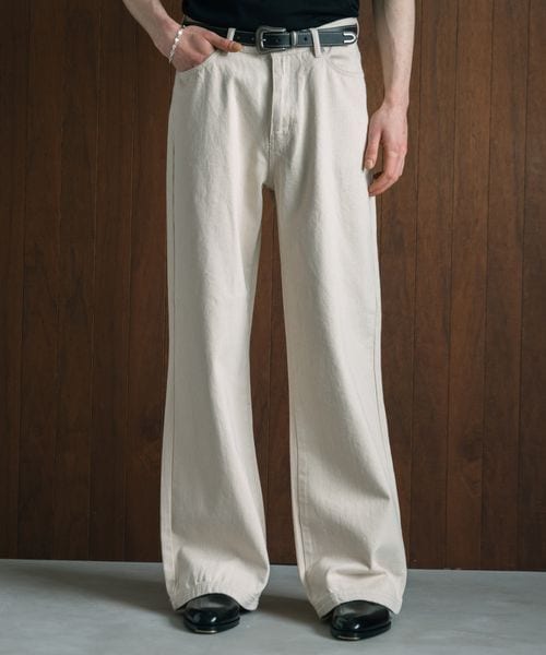 LEAD PROJECT 【LURAKU】Semi-flared washed denim オフホワイト S LEAD PROJECT リードプロジェクト 127888 and ST アンドエスティ(旧ドットエスティ) LEAD PROJECT 【LURAKU】Semi-flared washed denim オフホワイト S LEAD PROJECT リードプロジェクト 127888 and ST アンドエスティ(旧ドットエスティ)