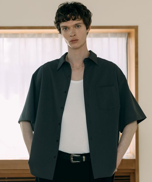 LEAD PROJECT 【LURAKU】Half Sleeve Classic Collar Shirt チャコールグレー M LEAD PROJECT リードプロジェクト 328299 and ST アンドエスティ(旧ドットエスティ) LEAD PROJECT 【LURAKU】Half Sleeve Classic Collar Shirt チャコールグレー M LEAD PROJECT リードプロジェクト 328299 and ST アンドエスティ(旧ドットエスティ)