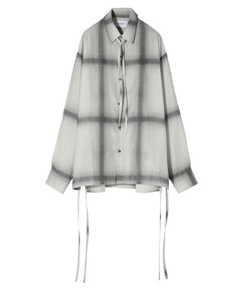 LEAD PROJECT 【BLAYMORE】Sheer Ombre Check Shirt オフホワイト S LEAD PROJECT リードプロジェクト 450648 and ST アンドエスティ(旧ドットエスティ) LEAD PROJECT 【BLAYMORE】Sheer Ombre Check Shirt オフホワイト S LEAD PROJECT リードプロジェクト 450648 and ST アンドエスティ(旧ドットエスティ)