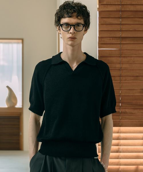 LEAD PROJECT 【LURAKU】dry touch knit polo shirt ブラック L LEAD PROJECT リードプロジェクト 452727 and ST アンドエスティ(旧ドットエスティ) LEAD PROJECT 【LURAKU】dry touch knit polo shirt ブラック L LEAD PROJECT リードプロジェクト 452727 and ST アンドエスティ(旧ドットエスティ)