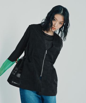 LEPSIM⭐︎ジャケット➕ベスト2点セット 新作WEB予約》シアーランダムチェックベスト | [公式]レプシィム