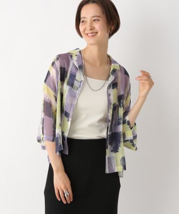 ペイント柄シアーシャツ | [公式]レプシィム （LEPSIM）通販