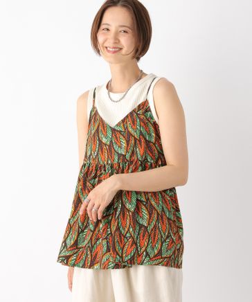 LEPSIM アフリカンプリントキャミ&パンツ　グリーン 楽天市場】【SALE／20%OFF】アフリカンプリントパンツ LEPSIM