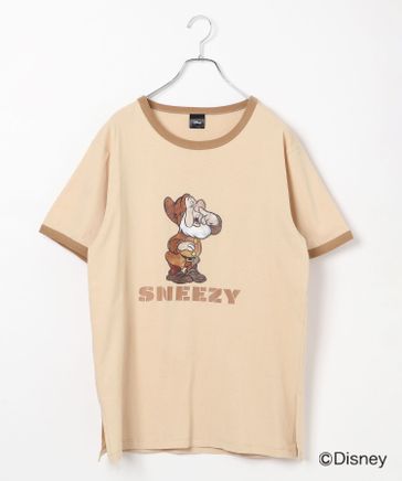 WANTO SEVENTHLETTER 7人のこびと プリント 白 90's 7人のこびと マルチプリントTシャツ “MADE IN USA