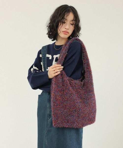 LEPSIM ラメニットショルダー ホワイト ウィメンズグッズ レプシィム 132582 and ST アンドエスティ(旧ドットエスティ) LEPSIM ラメニットショルダー ホワイト ウィメンズグッズ レプシィム 132582 and ST アンドエスティ(旧ドットエスティ)