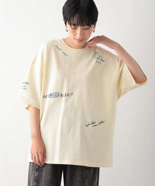 LEPSIM リメイク風刺繍T イエロー FREE ウィメンズインナー レプシィム 138739 and ST アンドエスティ(旧ドットエスティ) LEPSIM リメイク風刺繍T イエロー FREE ウィメンズインナー レプシィム 138739 and ST アンドエスティ(旧ドットエスティ)