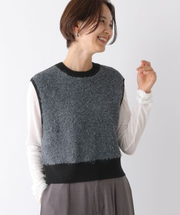 レプシィムベスト LEPSIM｜ギャザーWZIPベスト | Rakuten Fashion(楽天