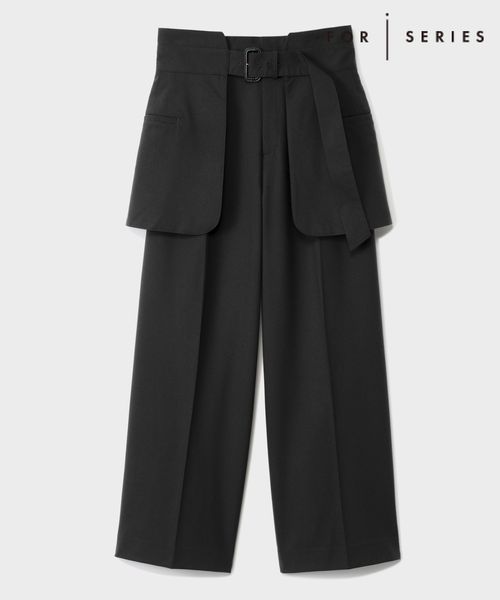 LEPSIM 【FOR I SERIES】エプロン2Pパンツ《2点セット》 ブラック S スペシャルライン レプシィム 148235 and ST アンドエスティ(旧ドットエスティ) LEPSIM 【FOR I SERIES】エプロン2Pパンツ《2点セット》 ブラック S スペシャルライン レプシィム 148235 and ST アンドエスティ(旧ドットエスティ)