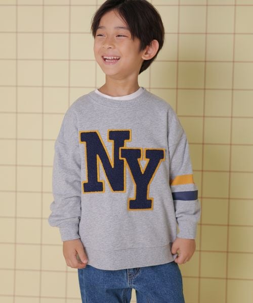 LEPSIM 【KIDS】サガラ刺繍スウェット グレー マタニティ レプシィム 158964 and ST アンドエスティ(旧ドットエスティ) LEPSIM 【KIDS】サガラ刺繍スウェット グレー マタニティ レプシィム 158964 and ST アンドエスティ(旧ドットエスティ)