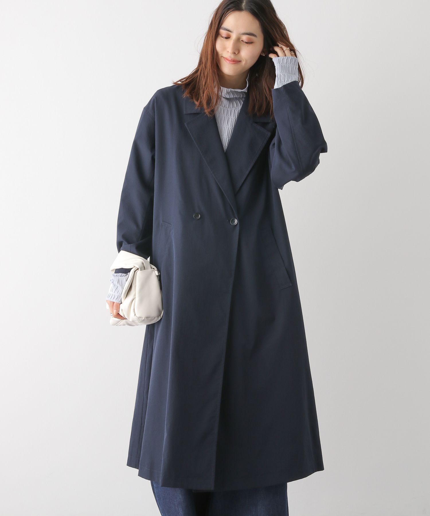 テーラードロングコート FREE SIZE