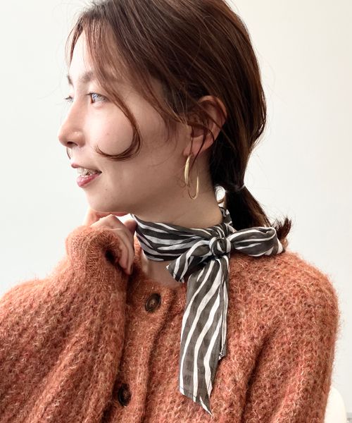 ビッグ割引 MASU FUR PRINT SILK SCARF BROWN ad-naturam.fr