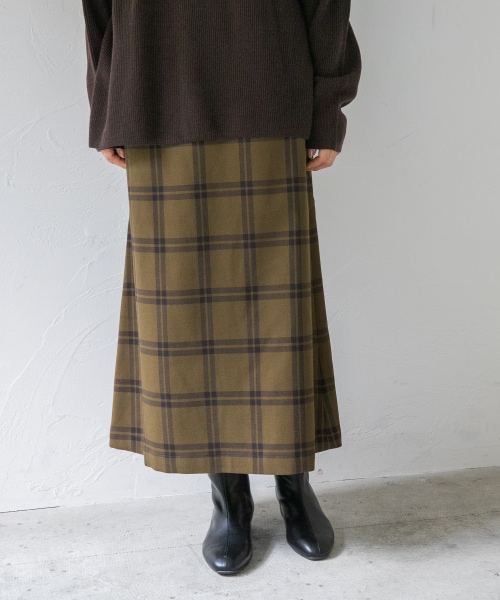 大人気アイテム再入荷 マルチ機能付きチェックスカート 公式 レプシィム Lepsim 通販