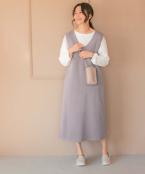 Vネックカットジャンスカ 公式 レプシィム Lepsim 通販