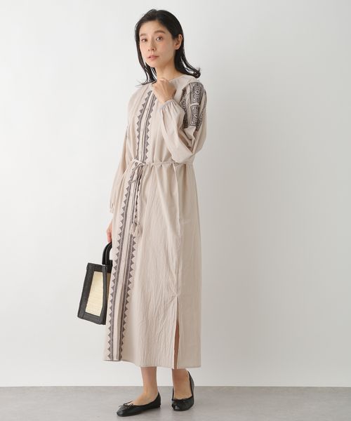 シシュウギャザーワンピース 公式 レプシィム Lepsim 通販