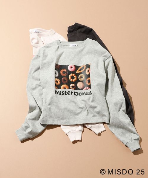 LEPSIM 【Mister Donut×LEPSIM】【KIDS】フォトロンT ライトグレー スペシャルライン レプシィム 286030 and ST アンドエスティ(旧ドットエスティ) LEPSIM 【Mister Donut×LEPSIM】【KIDS】フォトロンT ライトグレー スペシャルライン レプシィム 286030 and ST アンドエスティ(旧ドットエスティ)