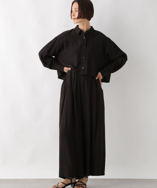 LEPSIM シャツ*タックワイドパンツ《2点セット》 ブラック FREE ワンピース レプシィム 320858 and ST アンドエスティ(旧ドットエスティ) LEPSIM シャツ*タックワイドパンツ《2点セット》 ブラック FREE ワンピース レプシィム 320858 and ST アンドエスティ(旧ドットエスティ)