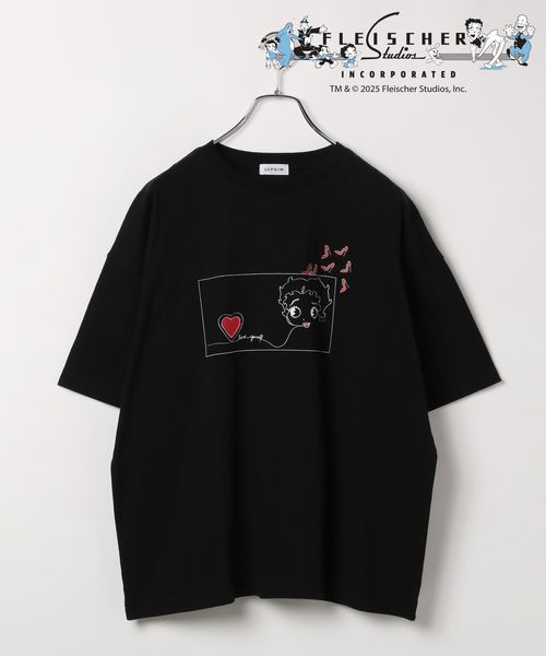 LEPSIM 【BETTY BOOP(TM)】プリントBIGT ブラック FREE ウィメンズインナー レプシィム 327014 and ST アンドエスティ(旧ドットエスティ) LEPSIM 【BETTY BOOP(TM)】プリントBIGT ブラック FREE ウィメンズインナー レプシィム 327014 and ST アンドエスティ(旧ドットエスティ)
