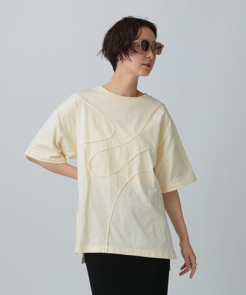 LEPSIM カーブデザインTシャツ ナチュラル FREE ウィメンズインナー レプシィム 327853 and ST アンドエスティ(旧ドットエスティ) LEPSIM カーブデザインTシャツ ナチュラル FREE ウィメンズインナー レプシィム 327853 and ST アンドエスティ(旧ドットエスティ)