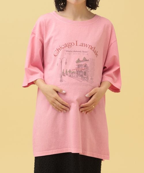 LEPSIM 【産前・産後対応】マタニティ/ヴィンテージライクT ピンク FREE マタニティ レプシィム 455682 and ST アンドエスティ(旧ドットエスティ) LEPSIM 【産前・産後対応】マタニティ/ヴィンテージライクT ピンク FREE マタニティ レプシィム 455682 and ST アンドエスティ(旧ドットエスティ)