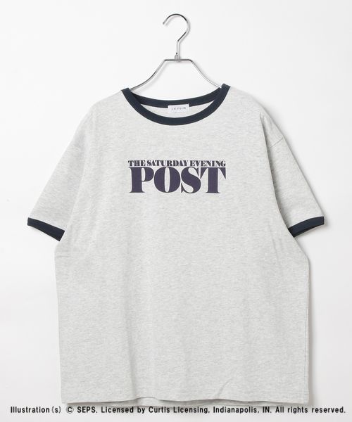 LEPSIM 【The Saturday Evening Post】プリントT ブルー FREE ウィメンズインナー レプシィム 494520 and ST アンドエスティ(旧ドットエスティ) LEPSIM 【The Saturday Evening Post】プリントT ブルー FREE ウィメンズインナー レプシィム 494520 and ST アンドエスティ(旧ドットエスティ)