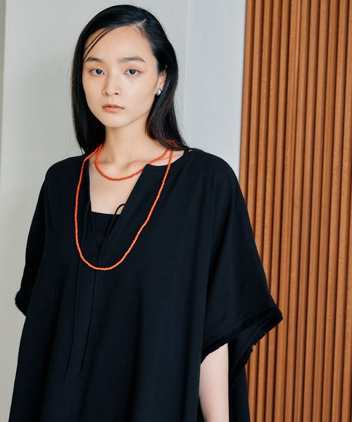 LEPSIM ビーズロングネックレス レッド ウィメンズグッズ レプシィム 495857 and ST アンドエスティ(旧ドットエスティ) LEPSIM ビーズロングネックレス レッド ウィメンズグッズ レプシィム 495857 and ST アンドエスティ(旧ドットエスティ)