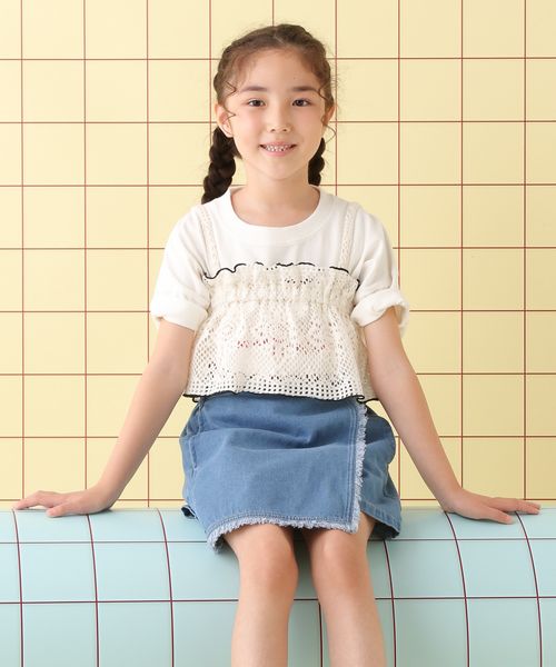 LEPSIM 【KIDS】配色ビスチェ オフホワイト マタニティ レプシィム 497069 and ST アンドエスティ(旧ドットエスティ) LEPSIM 【KIDS】配色ビスチェ オフホワイト マタニティ レプシィム 497069 and ST アンドエスティ(旧ドットエスティ)