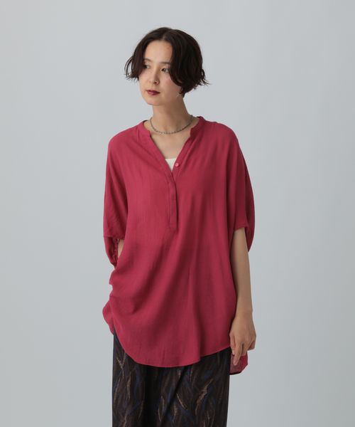 LEPSIM スキッパードルマンチュニックSS レッド FREE ワンピース レプシィム 498446 and ST アンドエスティ(旧ドットエスティ) LEPSIM スキッパードルマンチュニックSS レッド FREE ワンピース レプシィム 498446 and ST アンドエスティ(旧ドットエスティ)