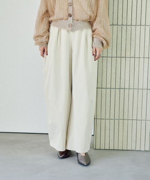 LEPSIM イージーコクーンワイドパンツ ナチュラル FREE ウィメンズボトムス レプシィム 499926 and ST アンドエスティ（旧ドットエスティ）