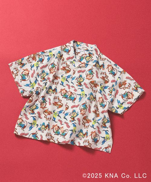 LEPSIM 【KIDS】【Kellogg's/ケロッグ】セットアップシャツ ホワイト マタニティ レプシィム 570185 and ST アンドエスティ(旧ドットエスティ) LEPSIM 【KIDS】【Kellogg's/ケロッグ】セットアップシャツ ホワイト マタニティ レプシィム 570185 and ST アンドエスティ(旧ドットエスティ)