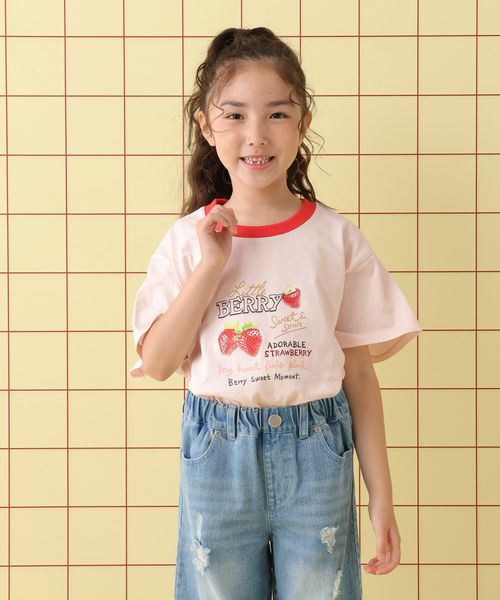 LEPSIM 【KIDS】リンガープリントTSS ピンク マタニティ レプシィム 578547 and ST アンドエスティ(旧ドットエスティ) LEPSIM 【KIDS】リンガープリントTSS ピンク マタニティ レプシィム 578547 and ST アンドエスティ(旧ドットエスティ)