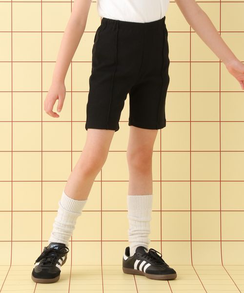 LEPSIM 【KIDS】ピンタックリブサイクルパンツ ブラック マタニティ レプシィム 578677 and ST アンドエスティ(旧ドットエスティ) LEPSIM 【KIDS】ピンタックリブサイクルパンツ ブラック マタニティ レプシィム 578677 and ST アンドエスティ(旧ドットエスティ)