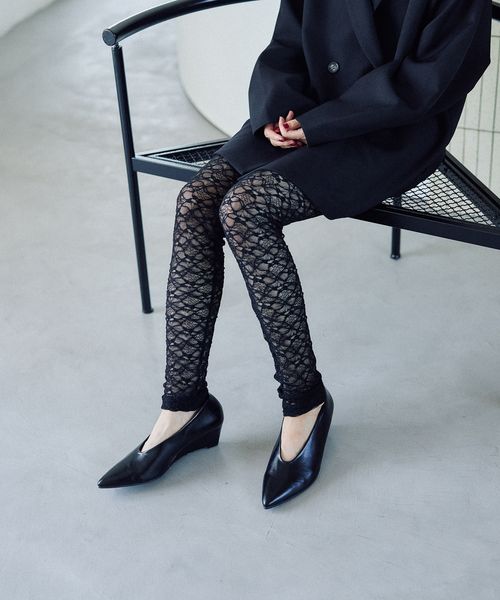 LEPSIM レースルーズレギンス ブラック ウィメンズグッズ レプシィム 579280 and ST アンドエスティ(旧ドットエスティ) LEPSIM レースルーズレギンス ブラック ウィメンズグッズ レプシィム 579280 and ST アンドエスティ(旧ドットエスティ)