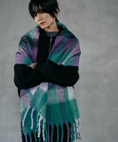 LEPSIM チェック太フリンジストール その他2 ウィメンズグッズ レプシィム 587981 and ST アンドエスティ(旧ドットエスティ) LEPSIM チェック太フリンジストール その他2 ウィメンズグッズ レプシィム 587981 and ST アンドエスティ(旧ドットエスティ)