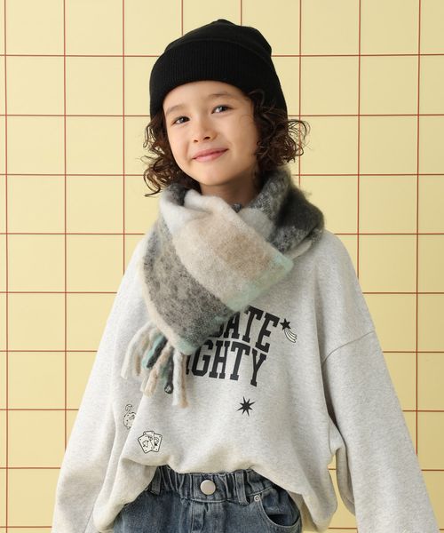 LEPSIM 【KIDS】チェックフリンジストール グリーン マタニティ レプシィム 588878 and ST アンドエスティ(旧ドットエスティ) LEPSIM 【KIDS】チェックフリンジストール グリーン マタニティ レプシィム 588878 and ST アンドエスティ(旧ドットエスティ)