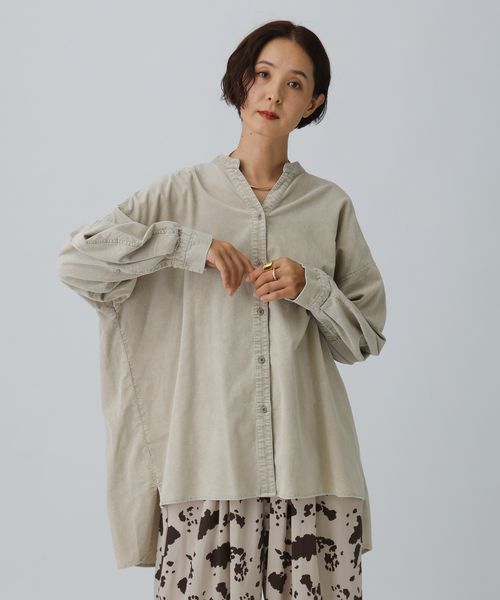 LEPSIM 加工コーデュロイシャツチュニック ライトベージュ FREE ワンピース レプシィム 598092 and ST アンドエスティ(旧ドットエスティ) LEPSIM 加工コーデュロイシャツチュニック ライトベージュ FREE ワンピース レプシィム 598092 and ST アンドエスティ(旧ドットエスティ)