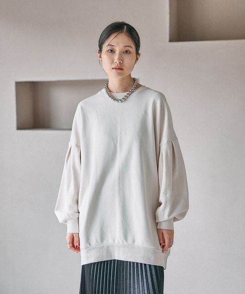 LEPSIM 袖タックボリュームチュニック【新色予約】 ナチュラル FREE ワンピース レプシィム 598255 and ST アンドエスティ(旧ドットエスティ) LEPSIM 袖タックボリュームチュニック【新色予約】 ナチュラル FREE ワンピース レプシィム 598255 and ST アンドエスティ(旧ドットエスティ)