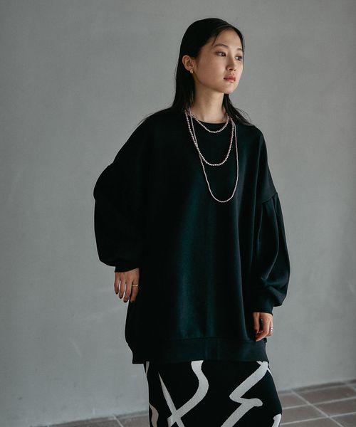 LEPSIM 袖タックボリュームチュニック【新色予約】 ブラック FREE ワンピース レプシィム 598255 and ST アンドエスティ(旧ドットエスティ) LEPSIM 袖タックボリュームチュニック【新色予約】 ブラック FREE ワンピース レプシィム 598255 and ST アンドエスティ(旧ドットエスティ)