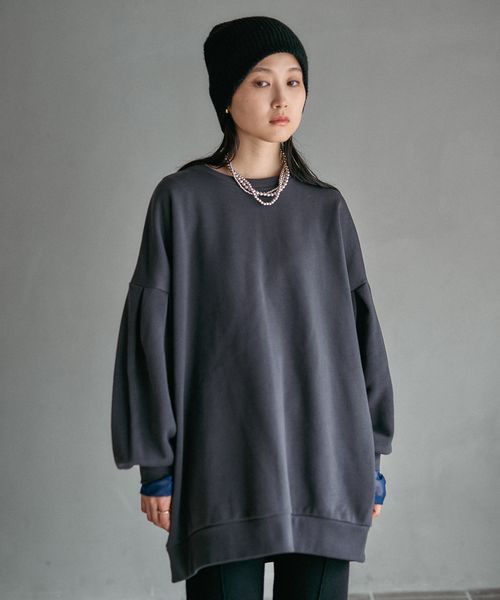 LEPSIM 袖タックボリュームチュニック【新色予約】 チャコールグレー FREE ワンピース レプシィム 598255 and ST アンドエスティ(旧ドットエスティ) LEPSIM 袖タックボリュームチュニック【新色予約】 チャコールグレー FREE ワンピース レプシィム 598255 and ST アンドエスティ(旧ドットエスティ)