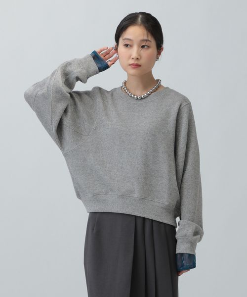 LEPSIM ショートラメリブプルオーバー【カラー予約】 グレー FREE ウィメンズインナー レプシィム 601686 and ST アンドエスティ(旧ドットエスティ) LEPSIM ショートラメリブプルオーバー【カラー予約】 グレー FREE ウィメンズインナー レプシィム 601686 and ST アンドエスティ(旧ドットエスティ)