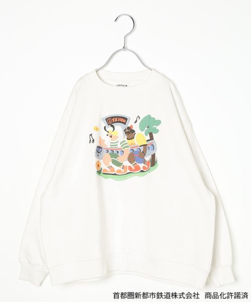 LEPSIM 【OPEN記念/つくばエクスプレス×LEPSIM】【KIDS】スウェットプルオーバー オフホワイト スペシャルライン レプシィム 603802 and ST アンドエスティ(旧ドットエスティ) LEPSIM 【OPEN記念/つくばエクスプレス×LEPSIM】【KIDS】スウェットプルオーバー オフホワイト スペシャルライン レプシィム 603802 and ST アンドエスティ(旧ドットエスティ)