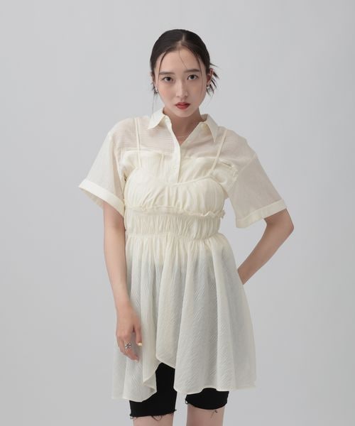レディース☆夏服①まとめ売り　LEPSIM、coen等 ハーフシャツ＊キャミチュニック《2点セット》 | [公式]レプシィム