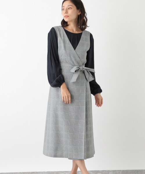 デザインチェックワンピース 公式 レプシィム Lepsim 通販