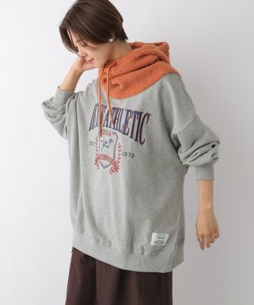 LEPSIM 【みたわら企画】裏毛配色プルオーバー（新品タグ付き）ブルー82 LEPSIM 【みたわら企画】裏毛配色プルオーバー（新品タグ付き