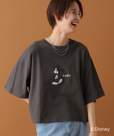 MICKEY/ショートワイドTシャツ FREE SIZE