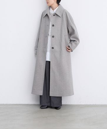 【 超美品 】ベイフロー ロングコート ウール素材 コート黒  防寒服　冬用