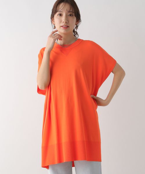 LEPSIM 14ゲージスウェットライクチュニックワンピース オレンジ FREE ワンピース レプシィム 992082 and ST アンドエスティ(旧ドットエスティ) LEPSIM 14ゲージスウェットライクチュニックワンピース オレンジ FREE ワンピース レプシィム 992082 and ST アンドエスティ(旧ドットエスティ)
