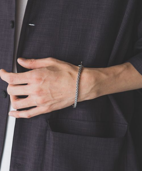 LOWRYS FARM 【MEN】CHAIN BRACELET ホワイト メンズ ローリーズファーム 117905 and ST アンドエスティ(旧ドットエスティ) LOWRYS FARM 【MEN】CHAIN BRACELET ホワイト メンズ ローリーズファーム 117905 and ST アンドエスティ(旧ドットエスティ)